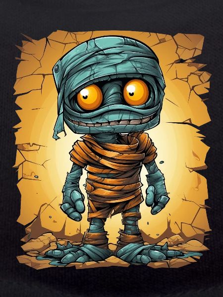 Halloween Spooky Cartoon Mummy