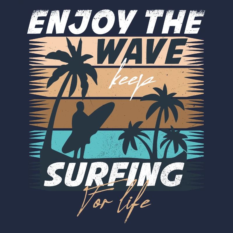 Genießen Sie Die Welle - Surfen Sie Ein Leben Lang