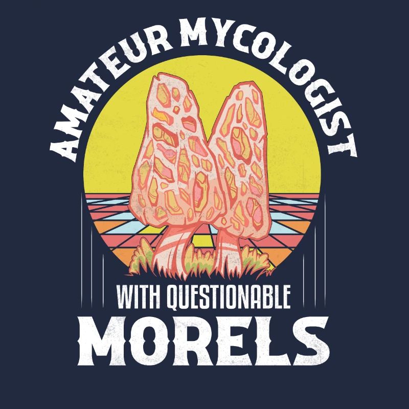 Amateur Mycologist With Questionable Morels Mushro