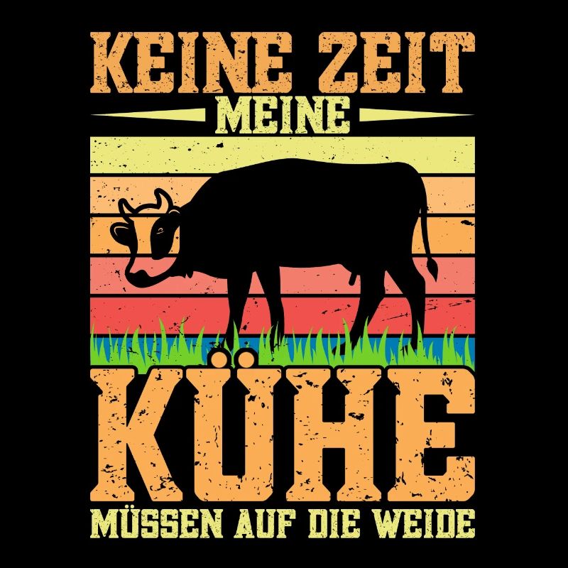 Kuhbauer Kühe melken Landwirt Bauer Traktor Acker