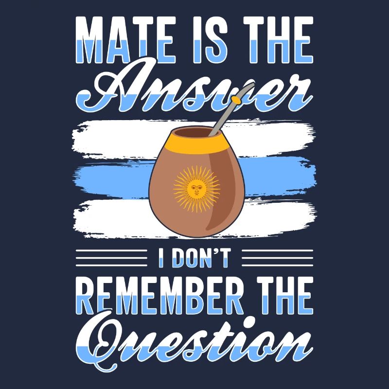 Argentinien-Flagge Argentinischer Yerba Mate Tee