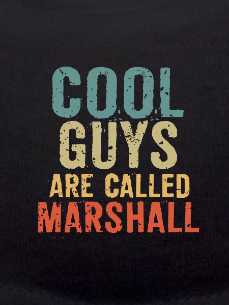 Les mecs cool s’appellent marshall