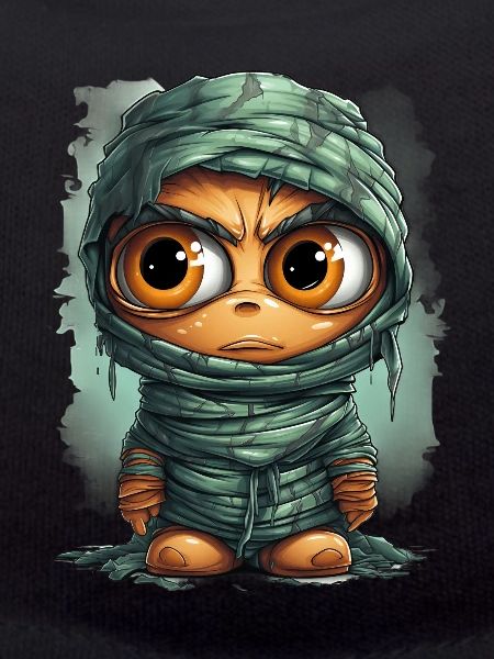 Halloween Spooky Cartoon Mummy