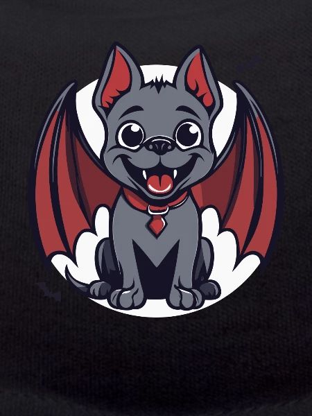 Halloween Dog as Vampire