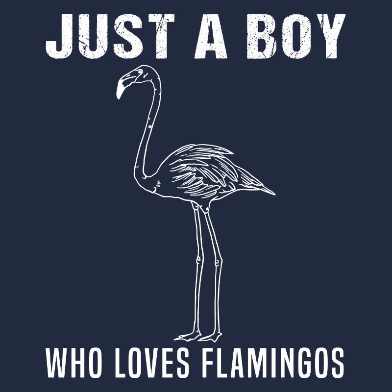 Junge & Flamingo Liebe Einzigartig Geschenk
