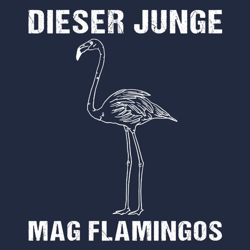 Junge & Flamingo Liebe Einzigartig Geschenk