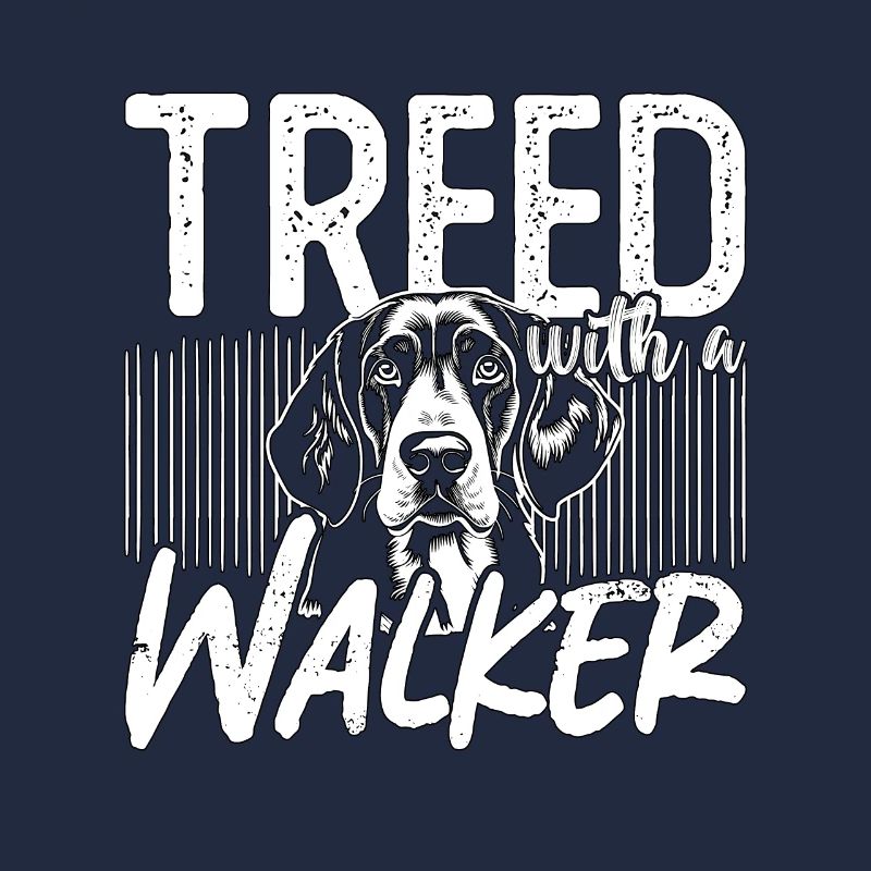 Coonhound Treed avec un Walker Bluetick Coonhound