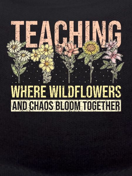 Enseignant Funny Flower Teaching