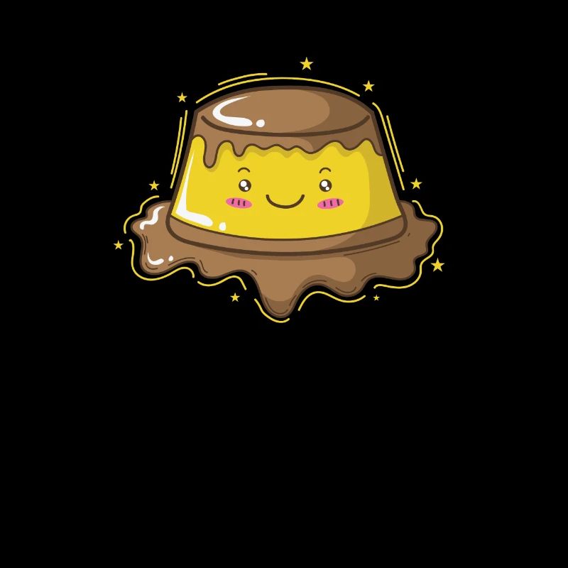 Pudding freut sich Nachtisch