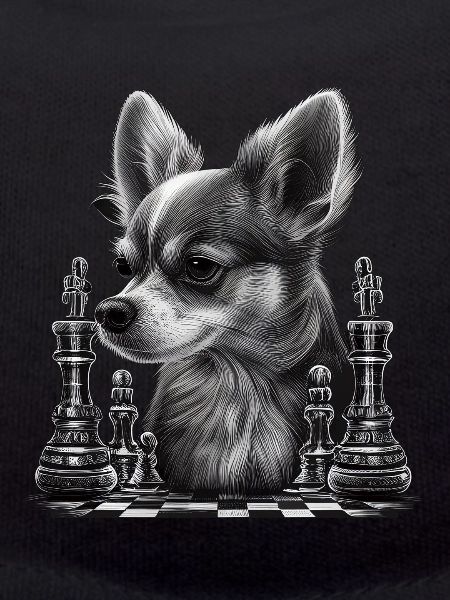 Chihuahua | Échecs | Joueur d'échecs | Plateau |
