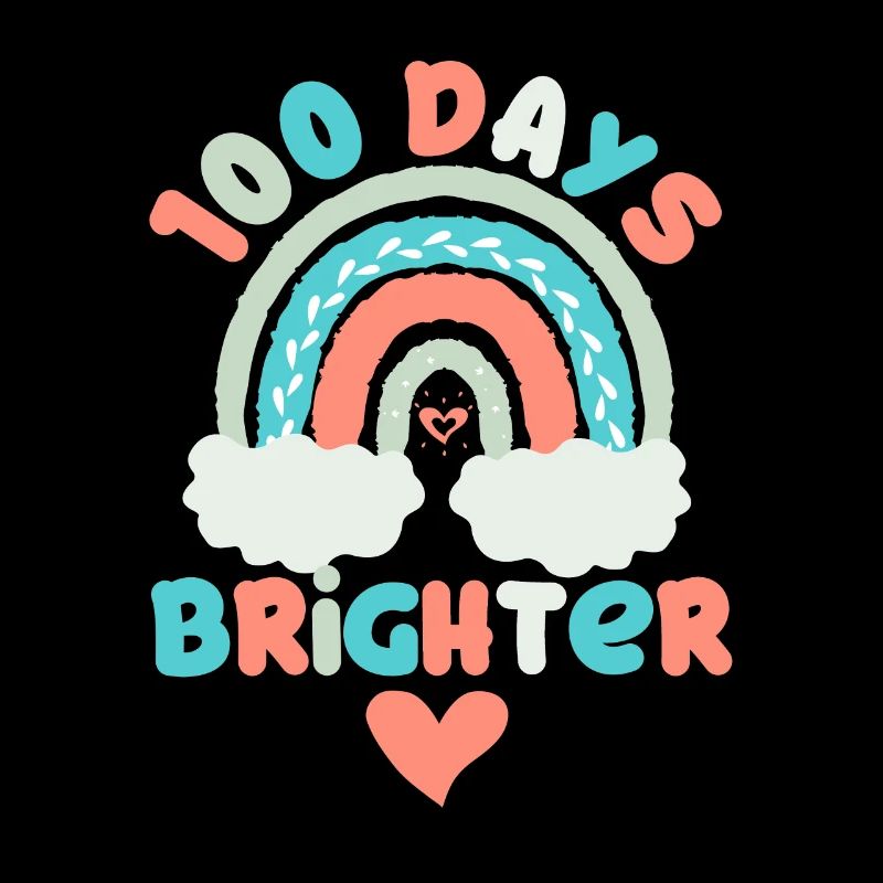 100 Days Brighter Enseignant Élève
