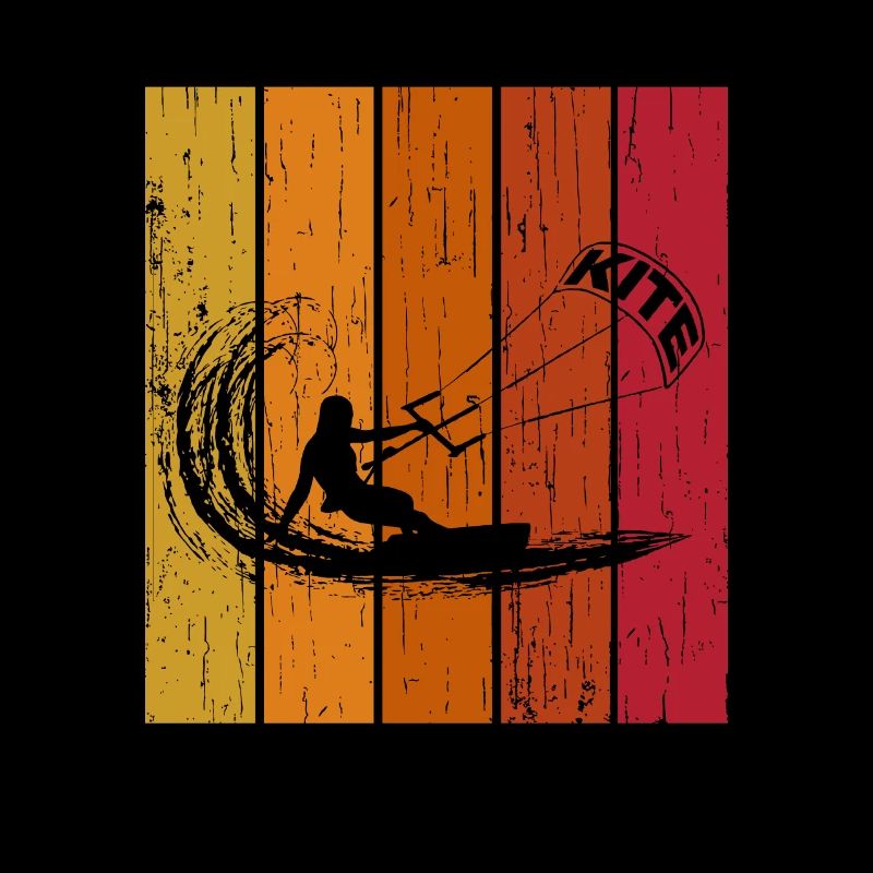 Retro Kite Surfer