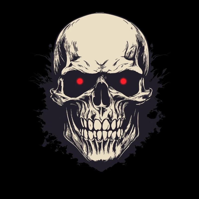 japanese damon art face skull devil oni harajuku