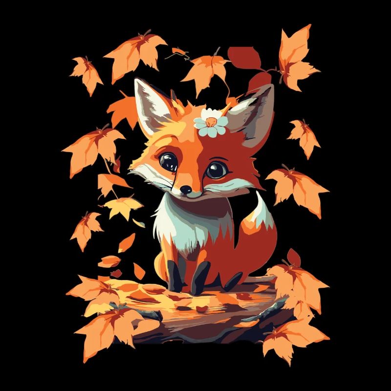 Süßer niedlicher Fuchs im Herbst Geschenk