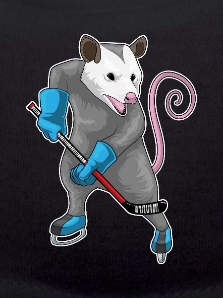 Beutelratte Eishockey Eishockeyschläger