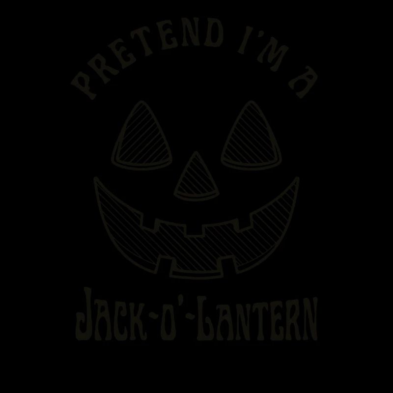 Tu so, als wäre ich ein Jack O Lantern Face Pumpkin Lazy
