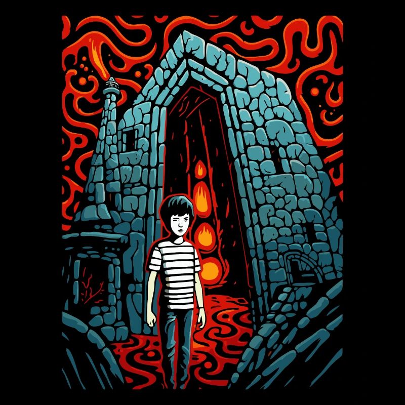 L’enfant perdu dans le donjon sombre