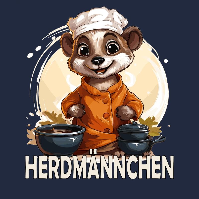 Lustiges Erdmännchen als Koch