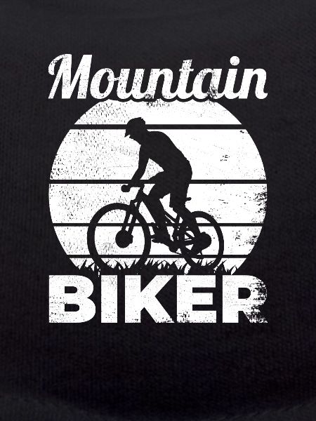 Funny mountain biker