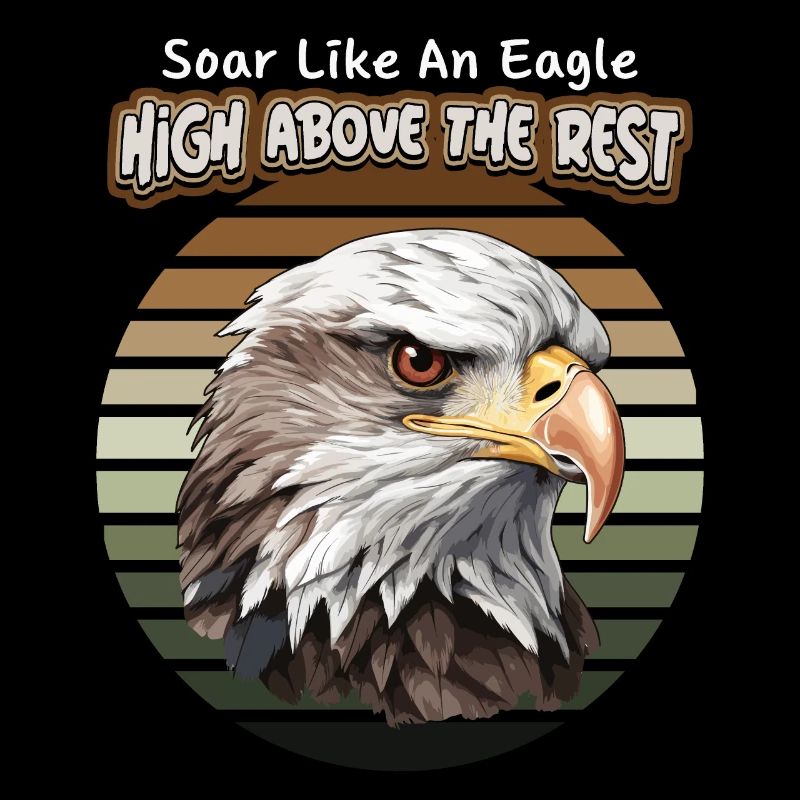 Eagle Illustration, Eagle Motif, Saying