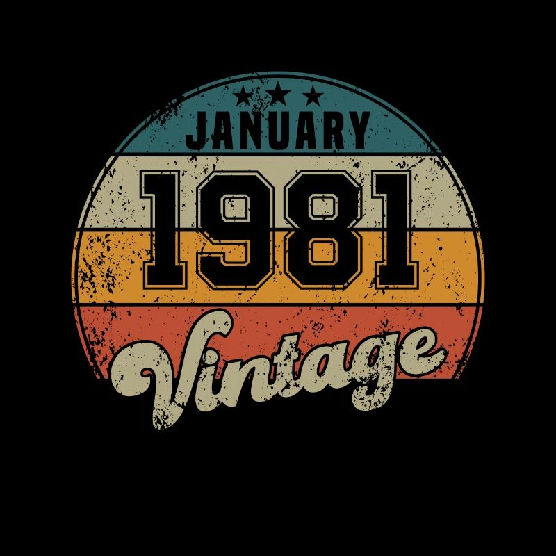 Anniversaire Vintage - Janvier 1981 - Idée cadeau
