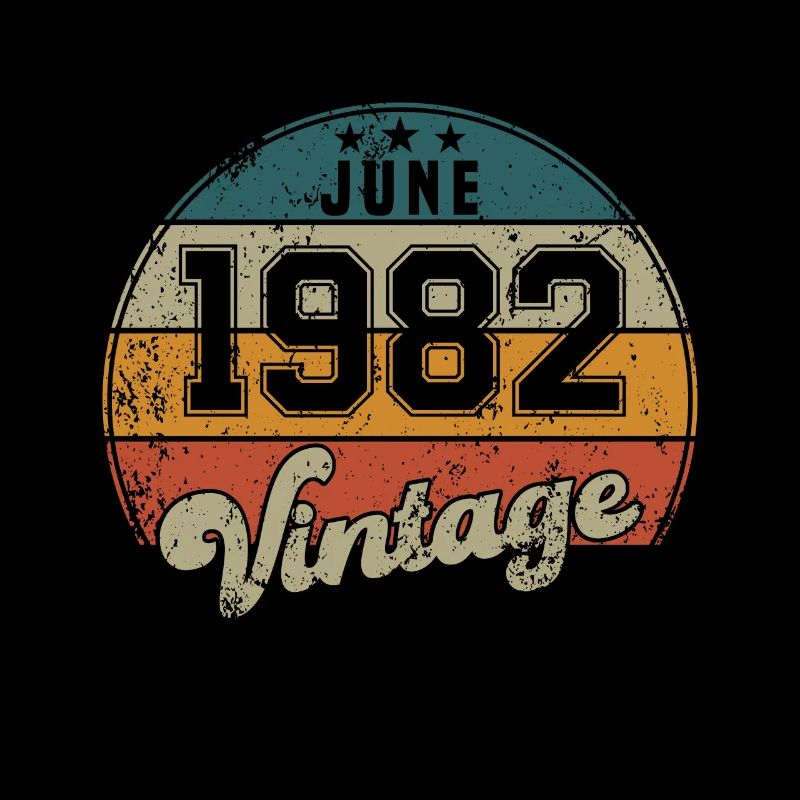 Vintage Geburtstag - Juni 1982 - Geschenkidee