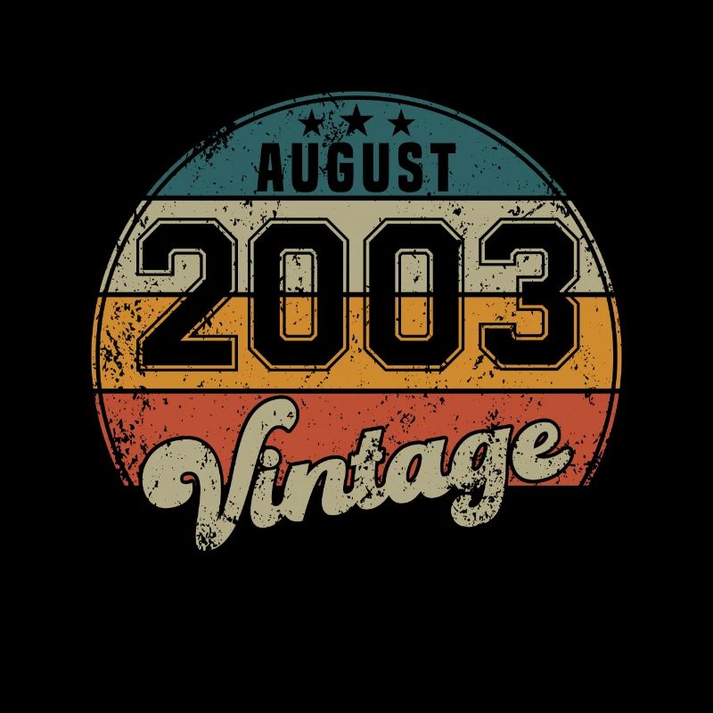 Vintage Geburtstag - August 2003 - Geschenkidee