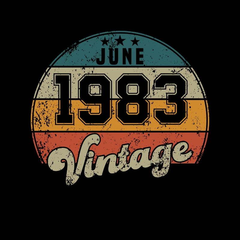 Vintage Geburtstag - Juni 1983 - Geschenkidee