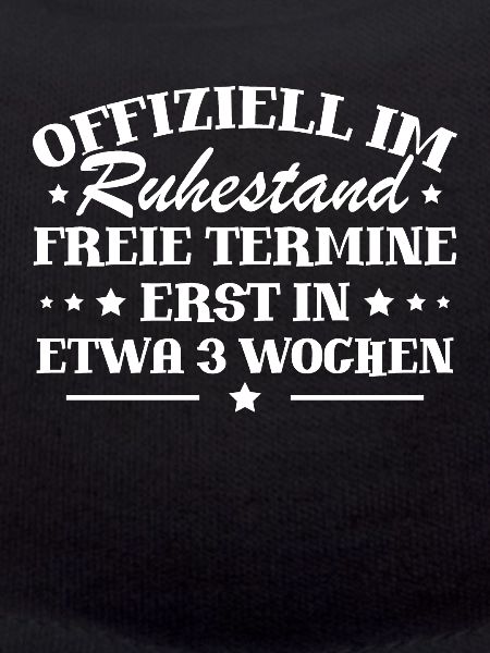 Offiziell im ruhestand