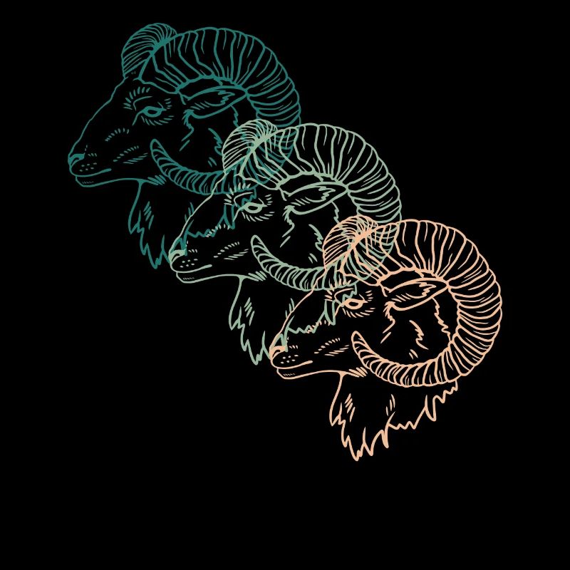 Drei Widder Trio Astrologie Sternzeichen Geschenk