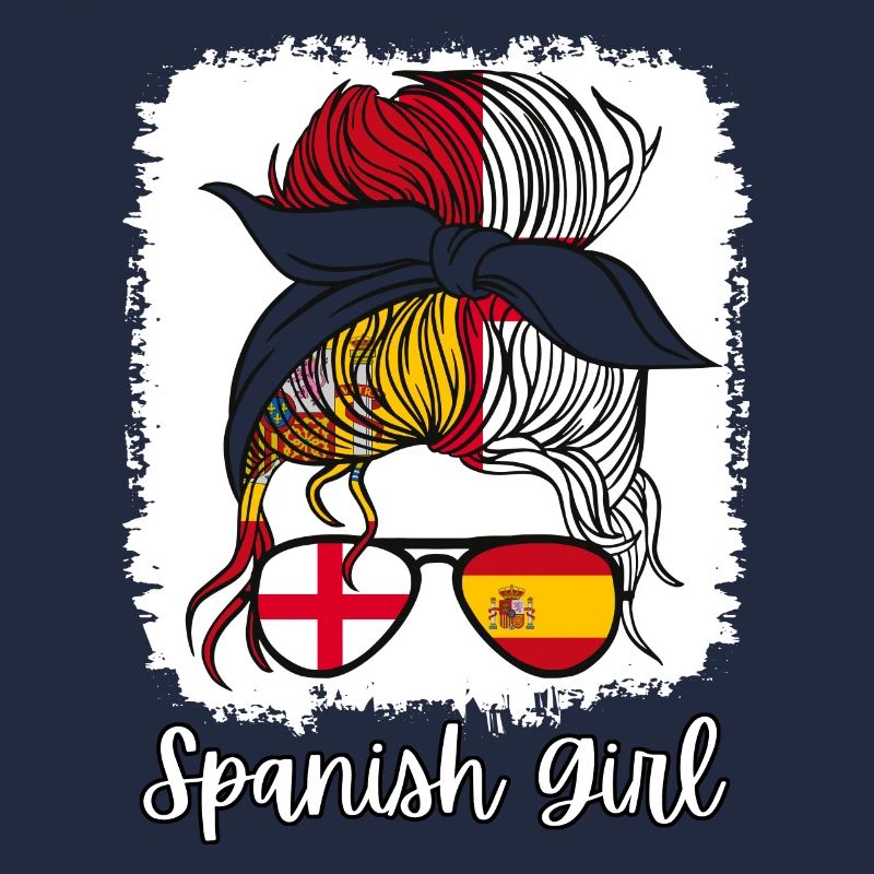 España Halb Englisch Halb Spanisch Mädchen Spanien chica