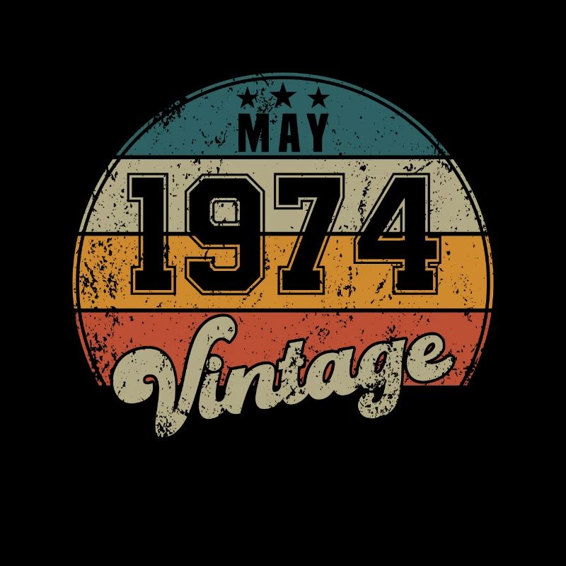 Vintage Geburtstag - Mai 1974 - Geschenkidee