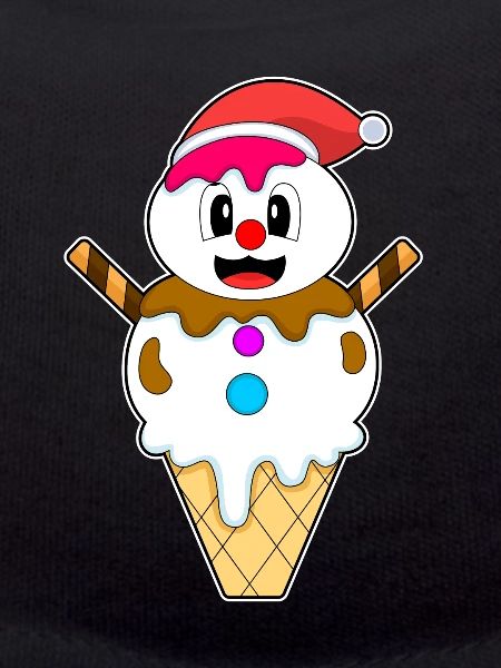 Schneemann Weihnachten Waffeleis
