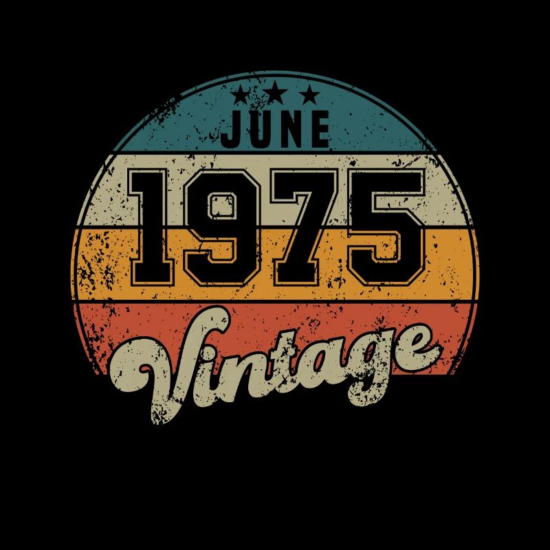 Vintage Geburtstag - Juni 1975 - Geschenkidee