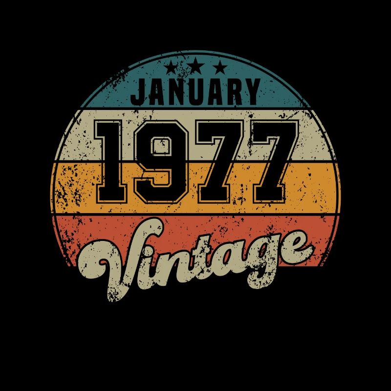 Vintage Geburtstag - Januar 1977 - Geschenkidee