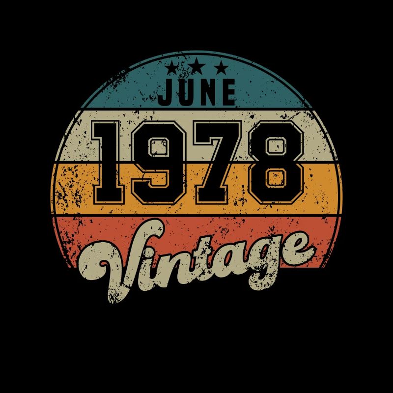 Vintage Geburtstag - Juni 1978 - Geschenkidee