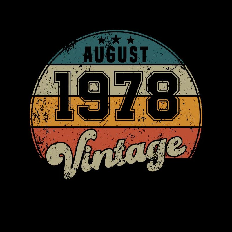Vintage Geburtstag - August 1978 - Geschenkidee