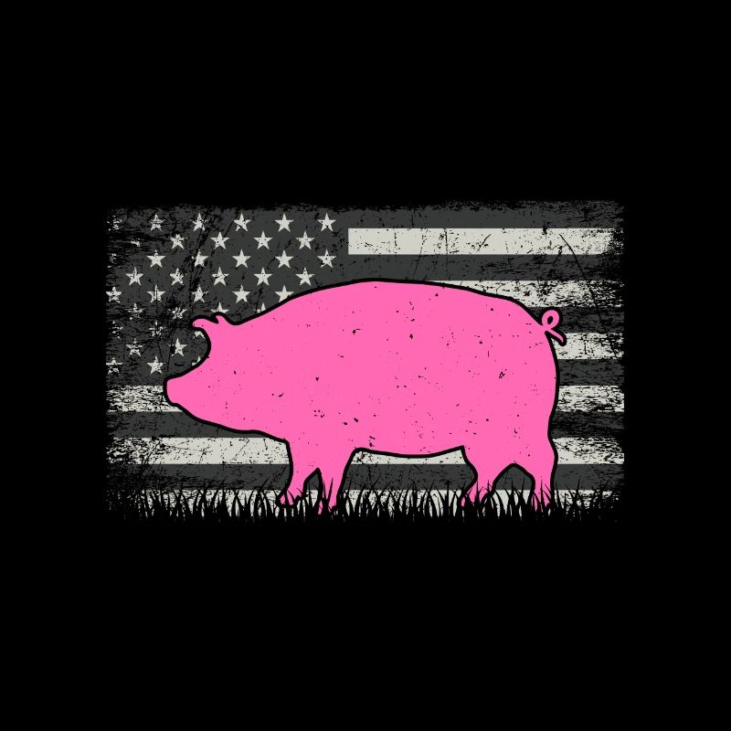 Presented By Bacon Schwein USA Flagge