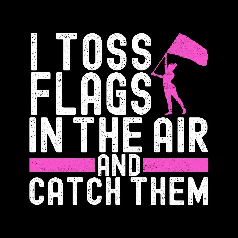 Flag Waving Marching Band Color Guard