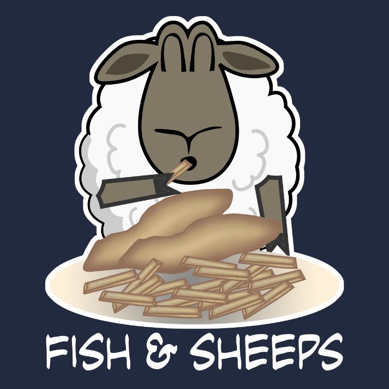 Le mouton mange le Fish and Chips Shepherd