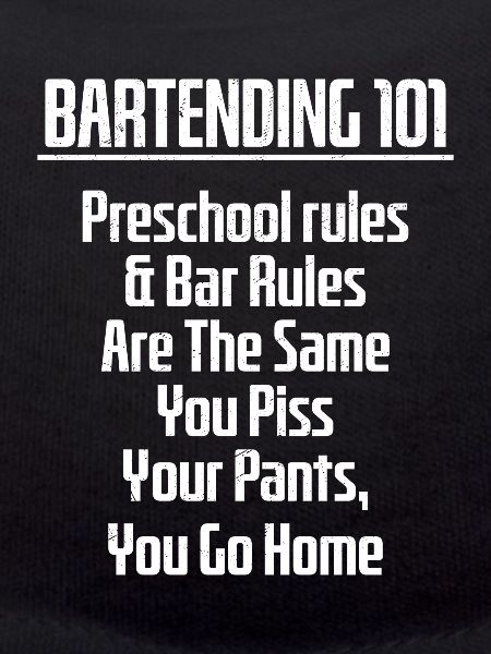 Bartending 101 Bartender Cocktail Barman