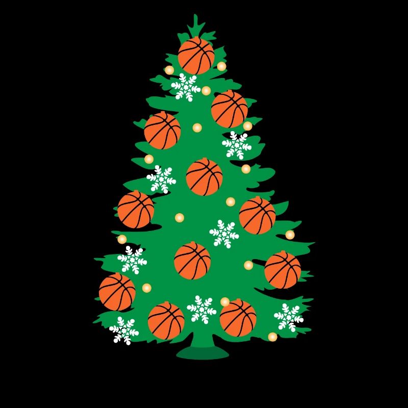 Basketball Weihnachtsbaum Korbjäger Fest