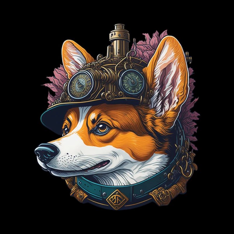 Aesthetic Steampunk Corgi Dog Lover Dog