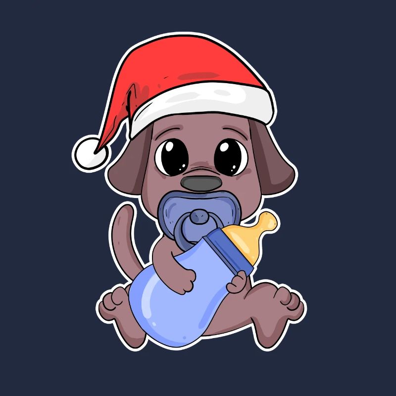 Chien Bébé Noël