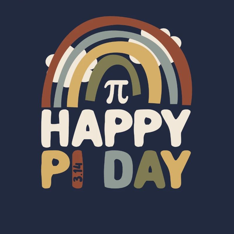 BOHO arc-en-ciel Happy Pi Day 3.14 Math Geek Enseigner