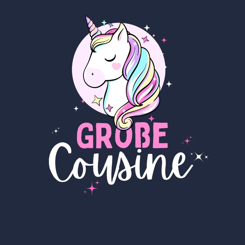 Ich werde große Cousine 2024 Einhorn Loading Süß