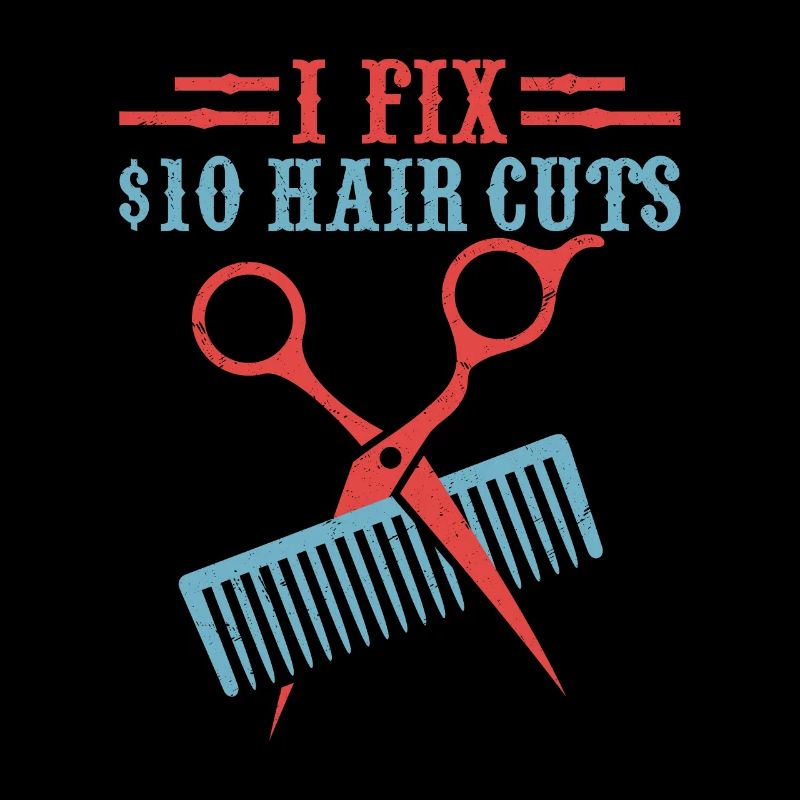 Je répare les coupes de cheveux à 10 $ Coupe de cheveux de de salon de coiffure