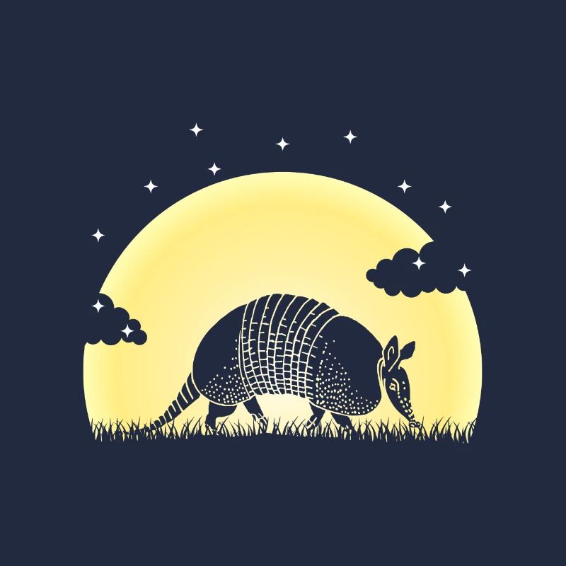 Armadillo, Armadillo, Landscape, Forest, Trees, Sun