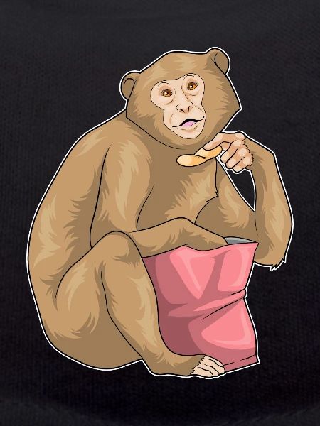 Chips de pommes de terre singe