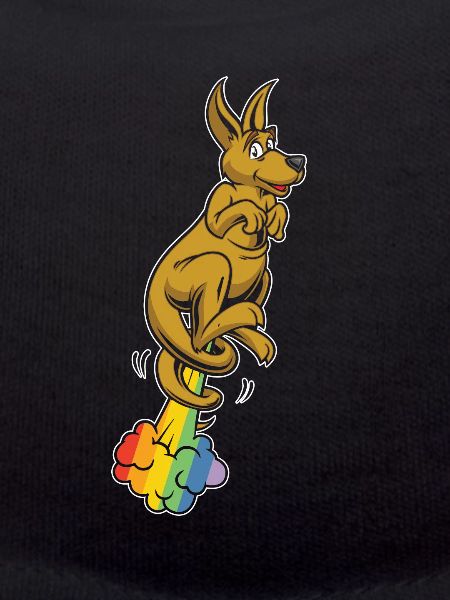 Kangaroo Funny Rainbow Fart